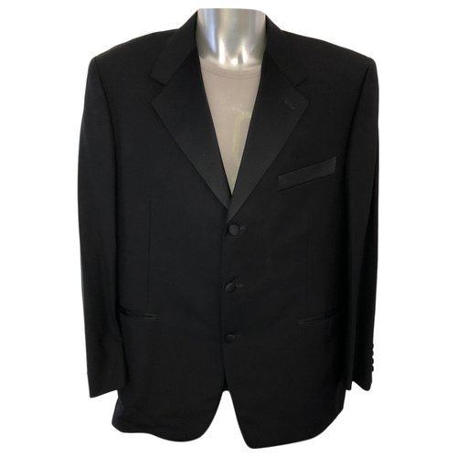 Pre-owned Canali Wool Suit In Black