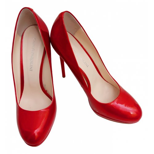 Pre-owned Carlo Pazolini Patent Leather Heels In Red