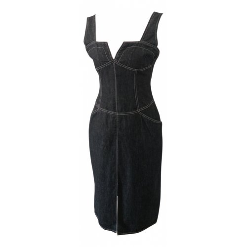 Pre-owned Fiorucci Mid-length Dress In Black