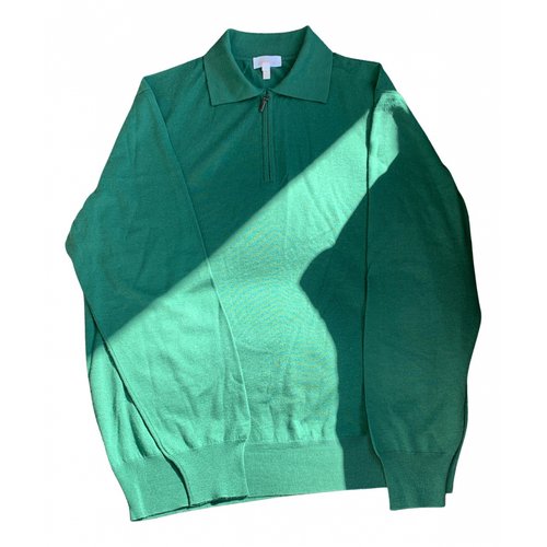 Pre-owned Brioni Wool Pull In Green
