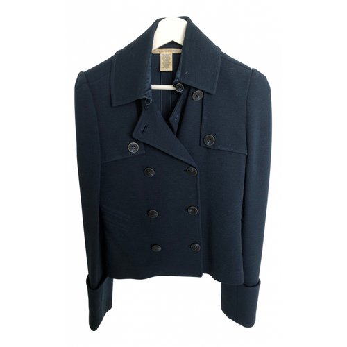 Pre-owned Diane Von Furstenberg Wool Jacket In Blue