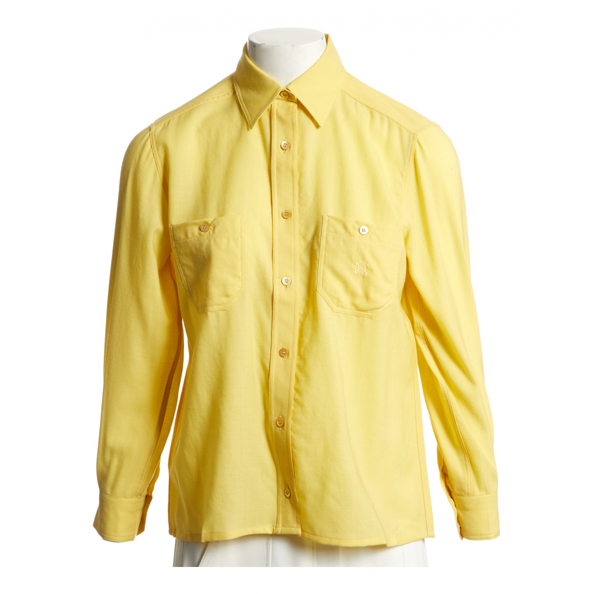 Pre-owned Celine Wool Shirt In Yellow 