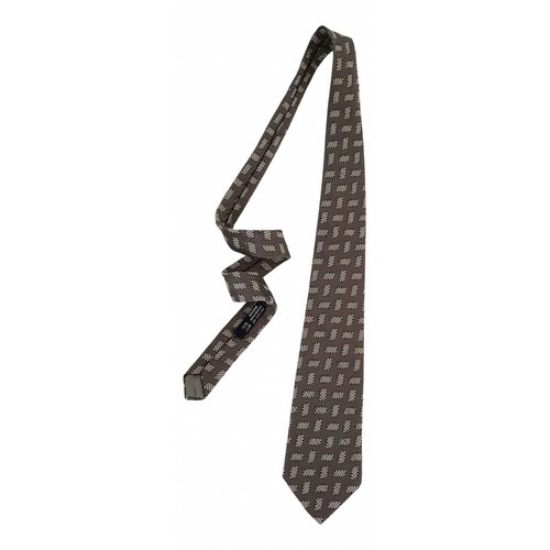 Pre-owned Cerruti 1881 Silk Tie In Brown