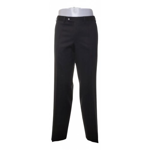 Pre-owned Balmain Wool Trousers In Anthracite