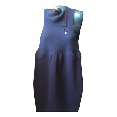 Pre-owned Liujo Wool Mid-length Dress In Blue
