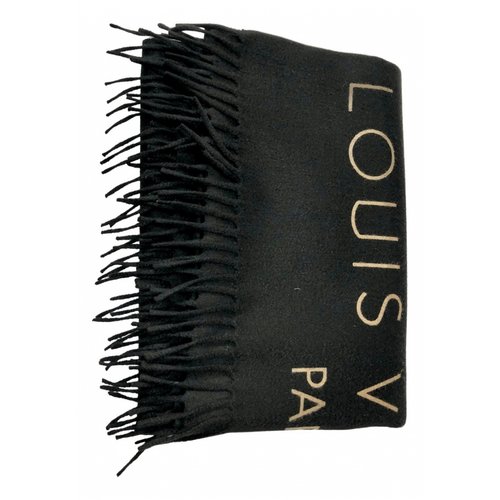 Pre-owned Louis Vuitton Cashmere Scarf In Black