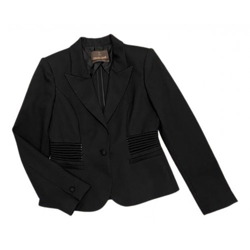 Pre-owned Roberto Cavalli Wool Blazer In Black