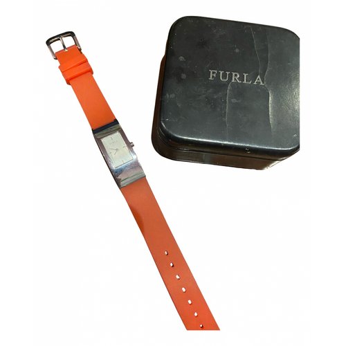 Pre-owned Furla Watch In Orange