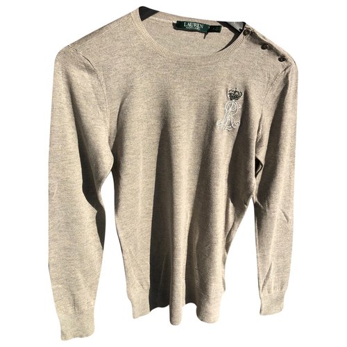 Pre-owned Lauren Ralph Lauren Silk Sweatshirt In Grey