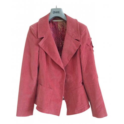 Pre-owned Roberto Cavalli Suit Jacket In Pink