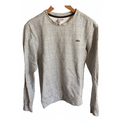 Pre-owned Lacoste Live Sweatshirt In White