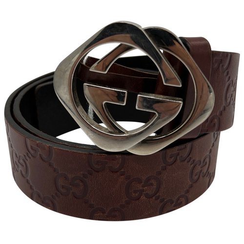 Pre-owned Gucci Belt In Brown