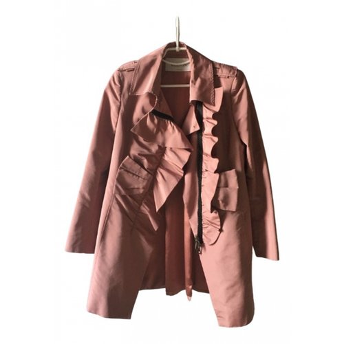 Pre-owned Valentino Silk Coat In Pink