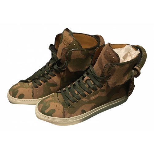 Pre-owned Buscemi Trainers In Green