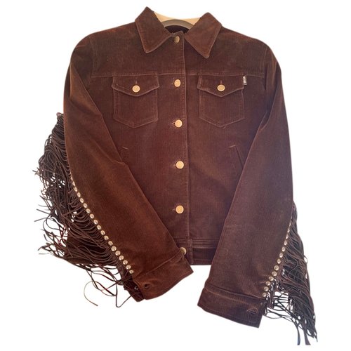 Pre-owned Moschino Cheap And Chic Velvet Jacket In Brown