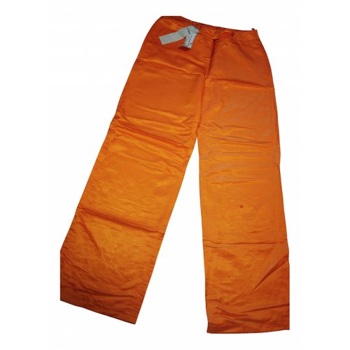 Pre-owned Liviana Conti Large Pants In Orange