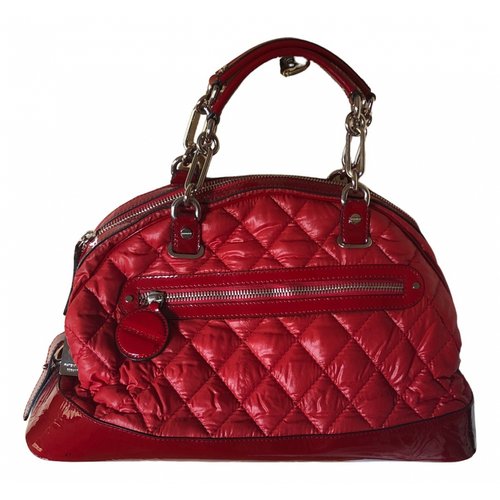 Pre-owned Borbonese Cloth Handbag In Red