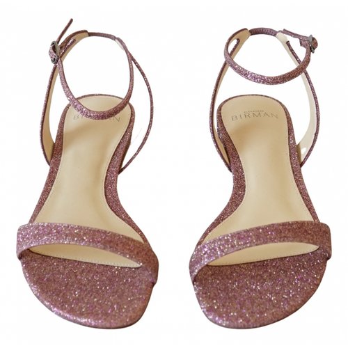 Pre-owned Alexandre Birman Glitter Sandal In Pink