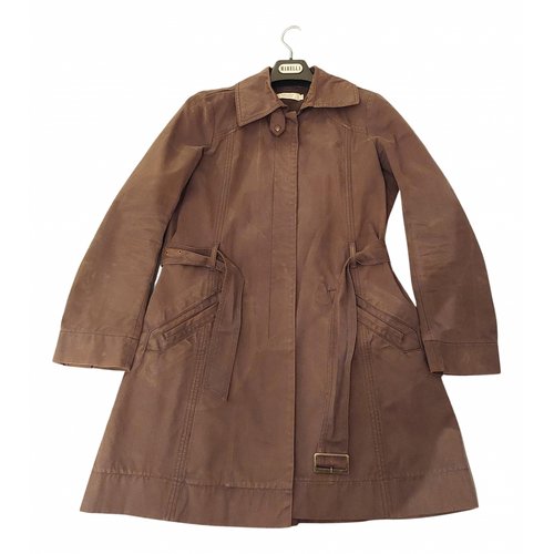 Pre-owned Comptoir Des Cotonniers Trench Coat In Brown