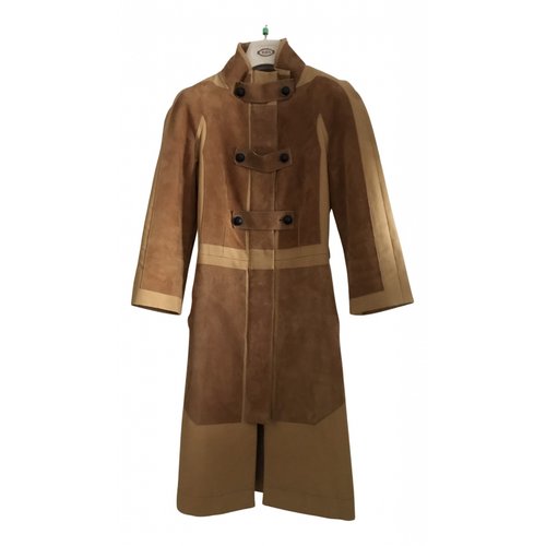 Pre-owned Tod's Coat In Camel