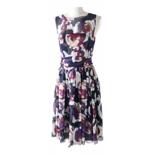 Pre-owned Chanel Silk Mid-length Dress In Multicolour