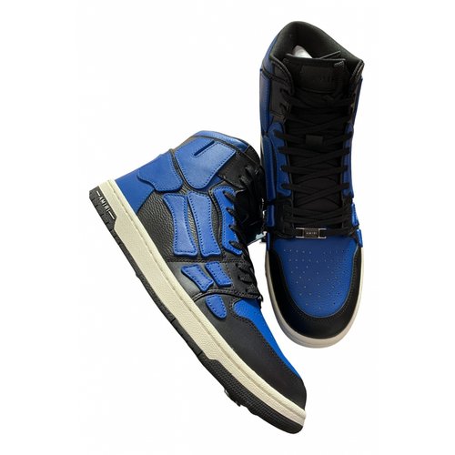 Pre-owned Amiri Cloth High Trainers In Blue