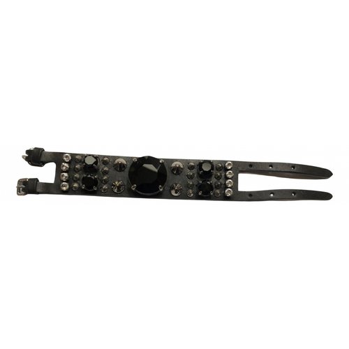 Pre-owned Miu Miu Patent Leather Bracelet In Black