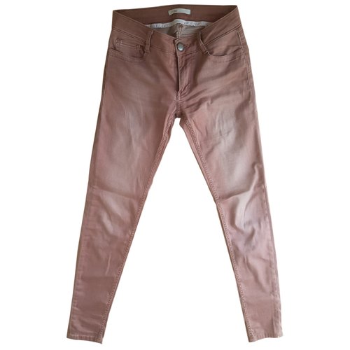 Pre-owned Maje Slim Jeans In Pink