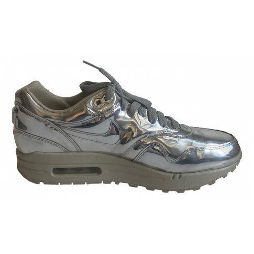 Pre-owned Nike Air Max 1 Trainers In Metallic