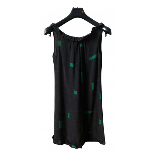 Pre-owned Roberto Musso Silk Mid-length Dress In Black