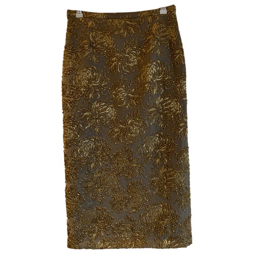Pre-owned Rochas Mid-length Skirt In Metallic