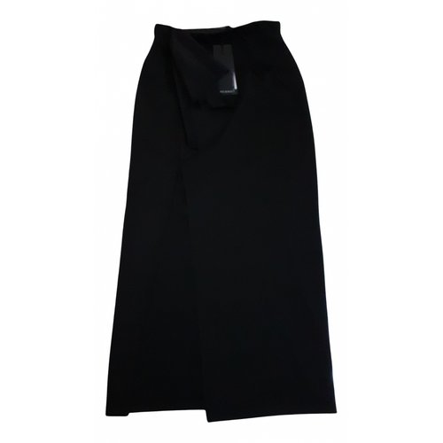 Pre-owned Mangano Maxi Skirt In Black