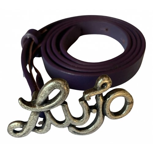 Pre-owned Liujo Leather Belt In Purple