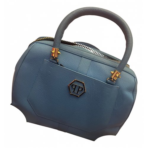 Pre-owned Philipp Plein Leather Handbag In Blue
