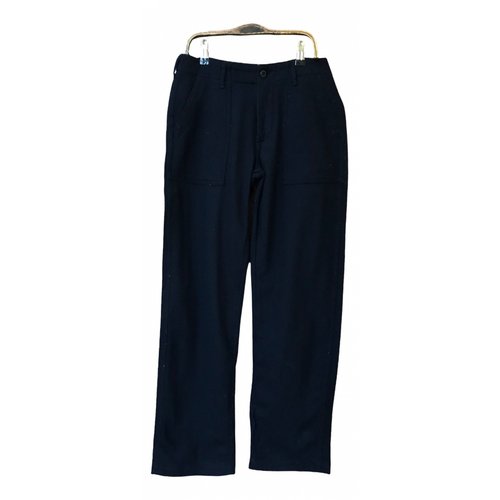 Pre-owned Orslow Wool Trousers In Black