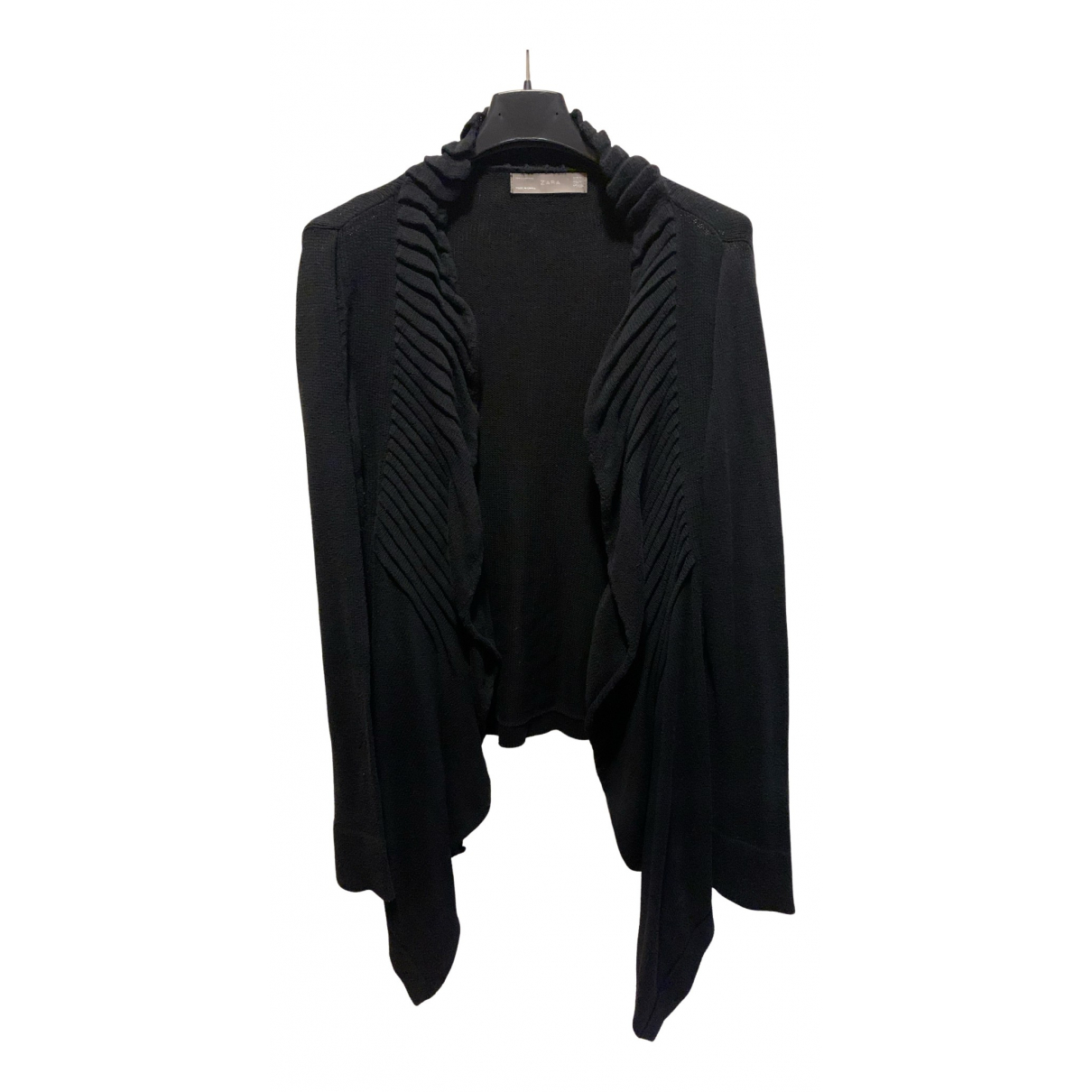 Pre-owned Zara Wool Cardigan In Black 