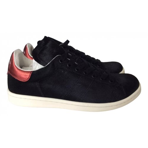 Pre-owned Isabel Marant Étoile Pony-style Calfskin Trainers In Black