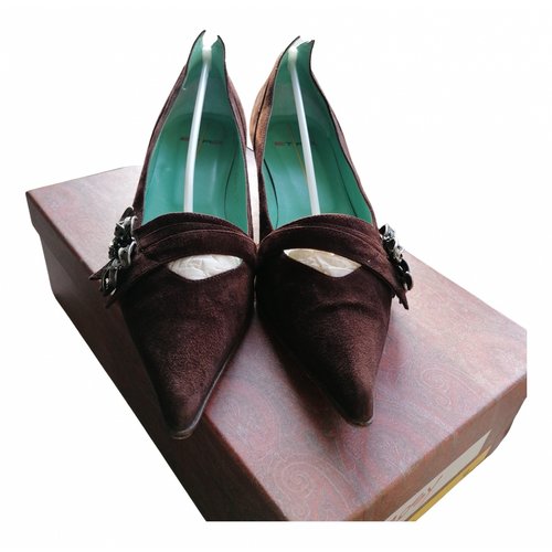 Pre-owned Etro Leather Heels In Brown