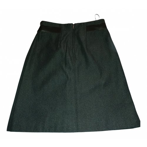 Pre-owned Golden Goose Wool Mid-length Skirt In Khaki
