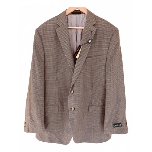 Pre-owned Lauren Ralph Lauren Silk Jacket In Khaki