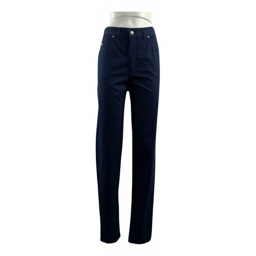 Pre-owned Laura Biagiotti Carot Pants In Blue
