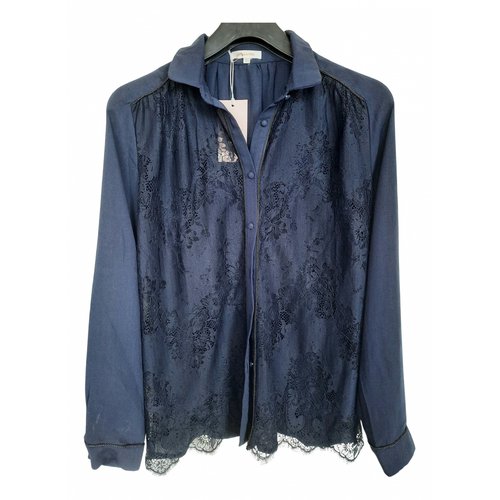 Pre-owned Grace & Mila Blouse In Navy