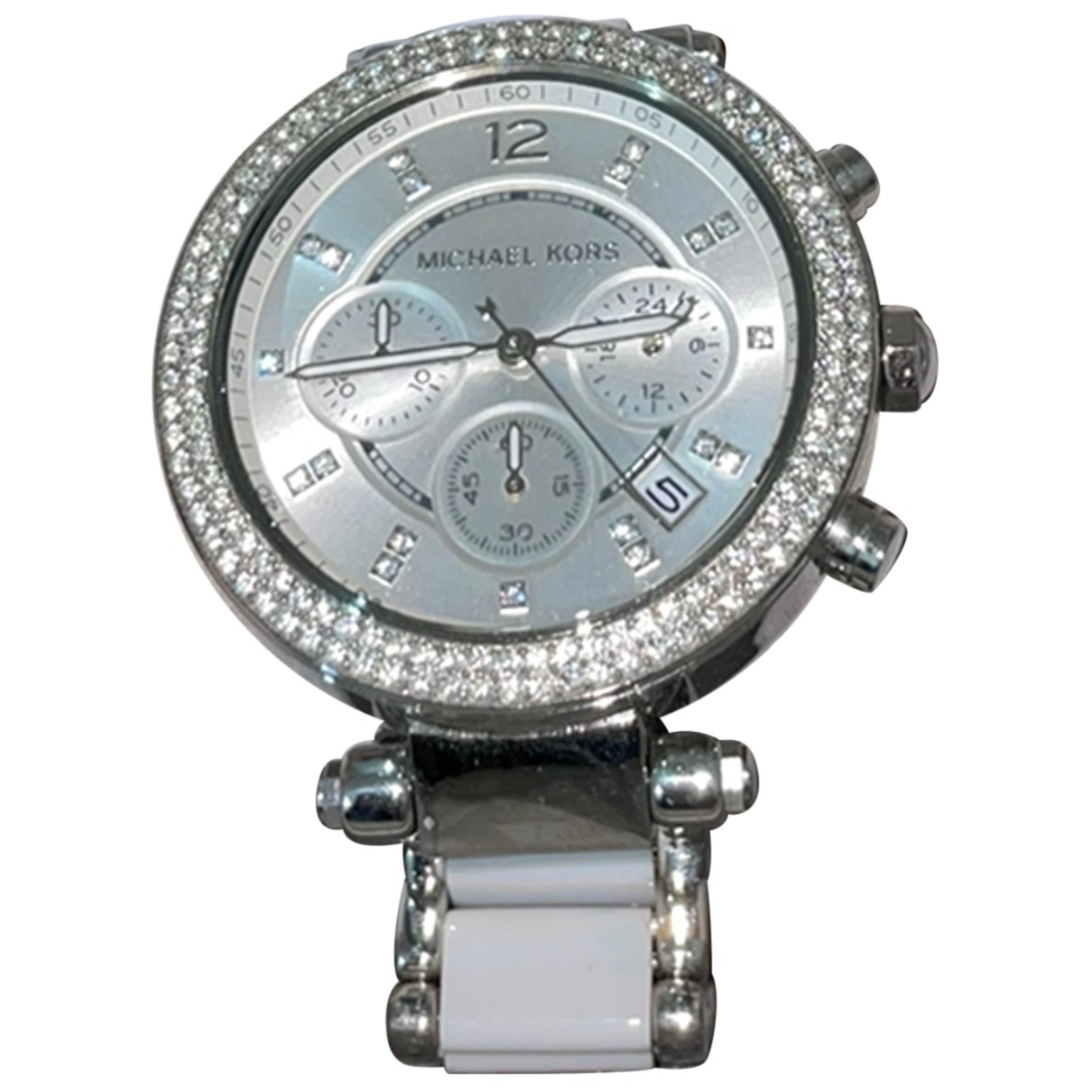 Pre-owned Michael Kors Watch In Silver 