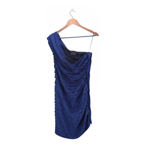 Pre-owned Lanvin Silk Mid-length Dress In Blue