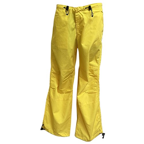 Pre-owned Dolce & Gabbana Large Pants In Yellow