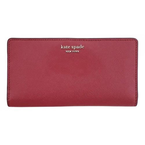 Pre-owned Kate Spade Leather Wallet In Red