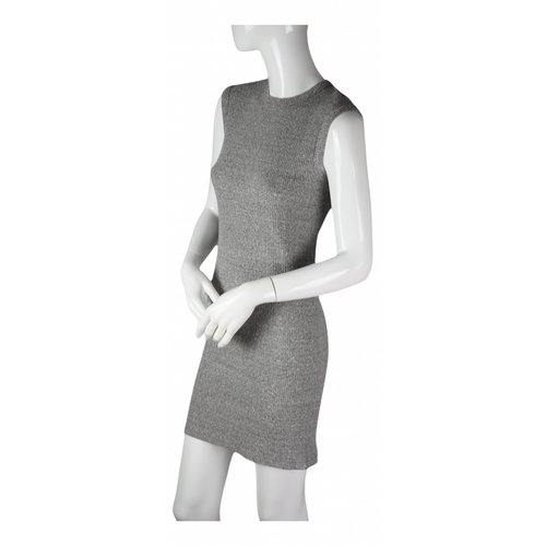 Pre-owned Enza Costa Mid-length Dress In Grey