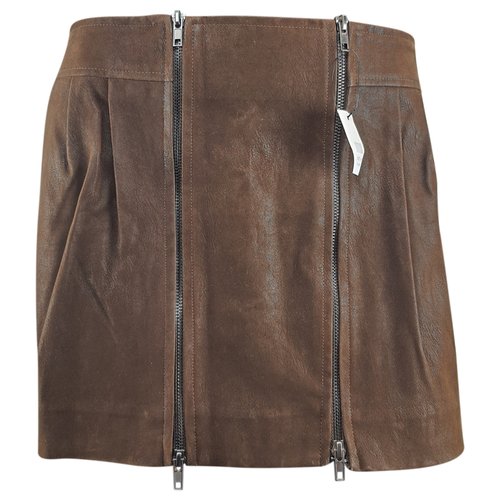 Pre-owned Melissa Odabash Mini Skirt In Brown