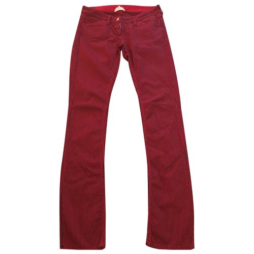Pre-owned Isabel Marant Étoile Slim Pants In Red