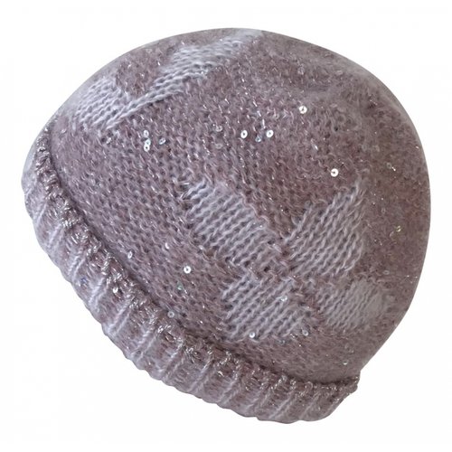 Pre-owned Louis Vuitton Glitter Beanie In Pink